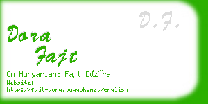 dora fajt business card